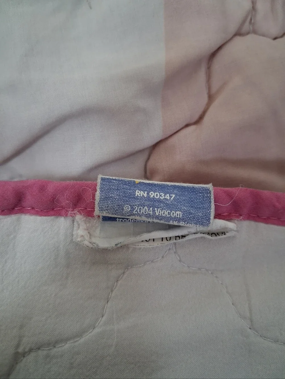 Vintage 2004 Dora The Explorer Quilted Blanket